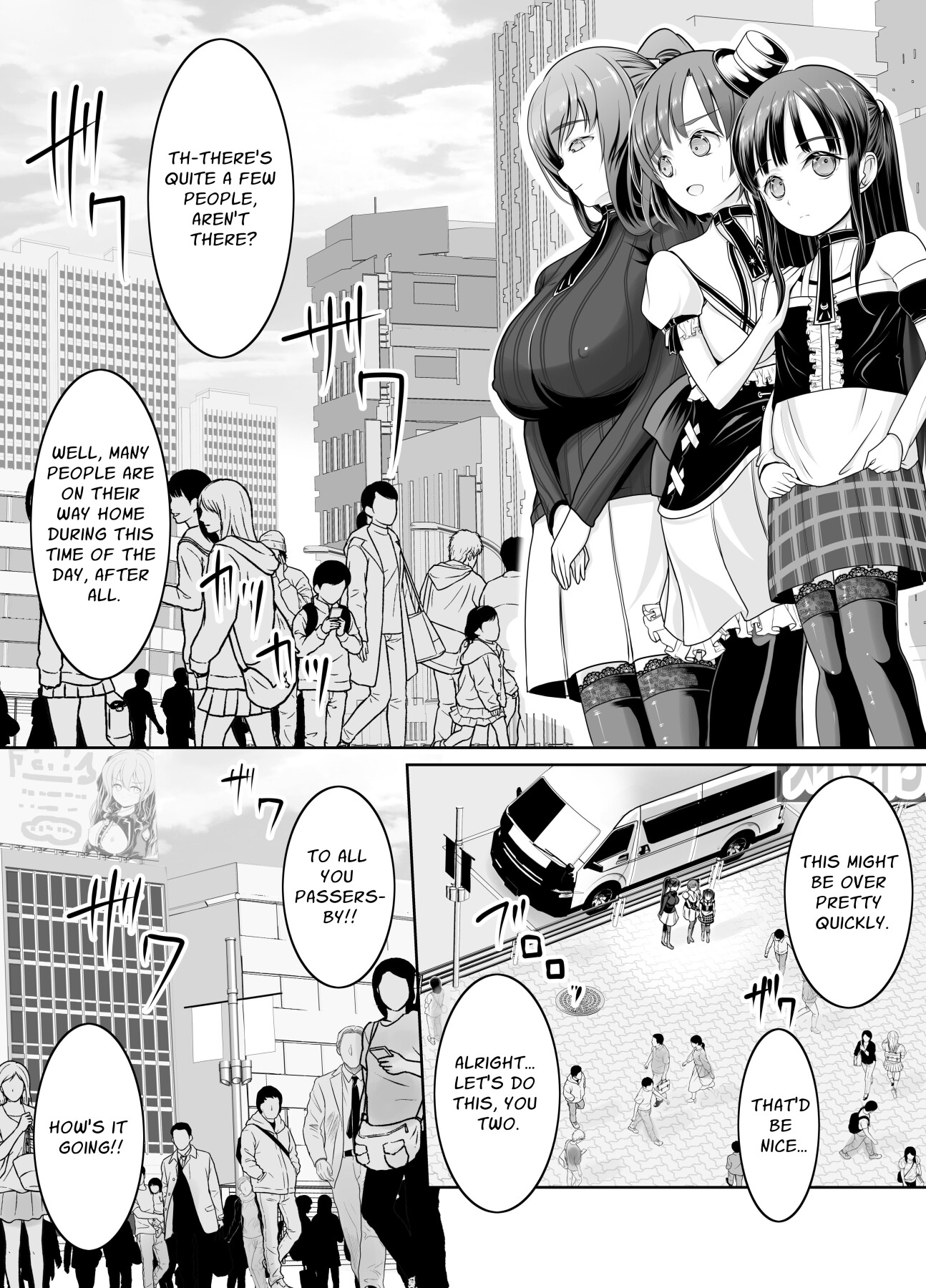 Hentai Manga Comic-Rookie Exhibitionist Idols: Fully Exposed Self-Introduction Livestream-Read-28